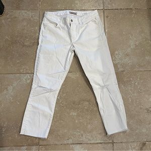 Tommy Hilfiger Cropped Solid White Jeans